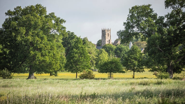 Coleshill village on a summer's day